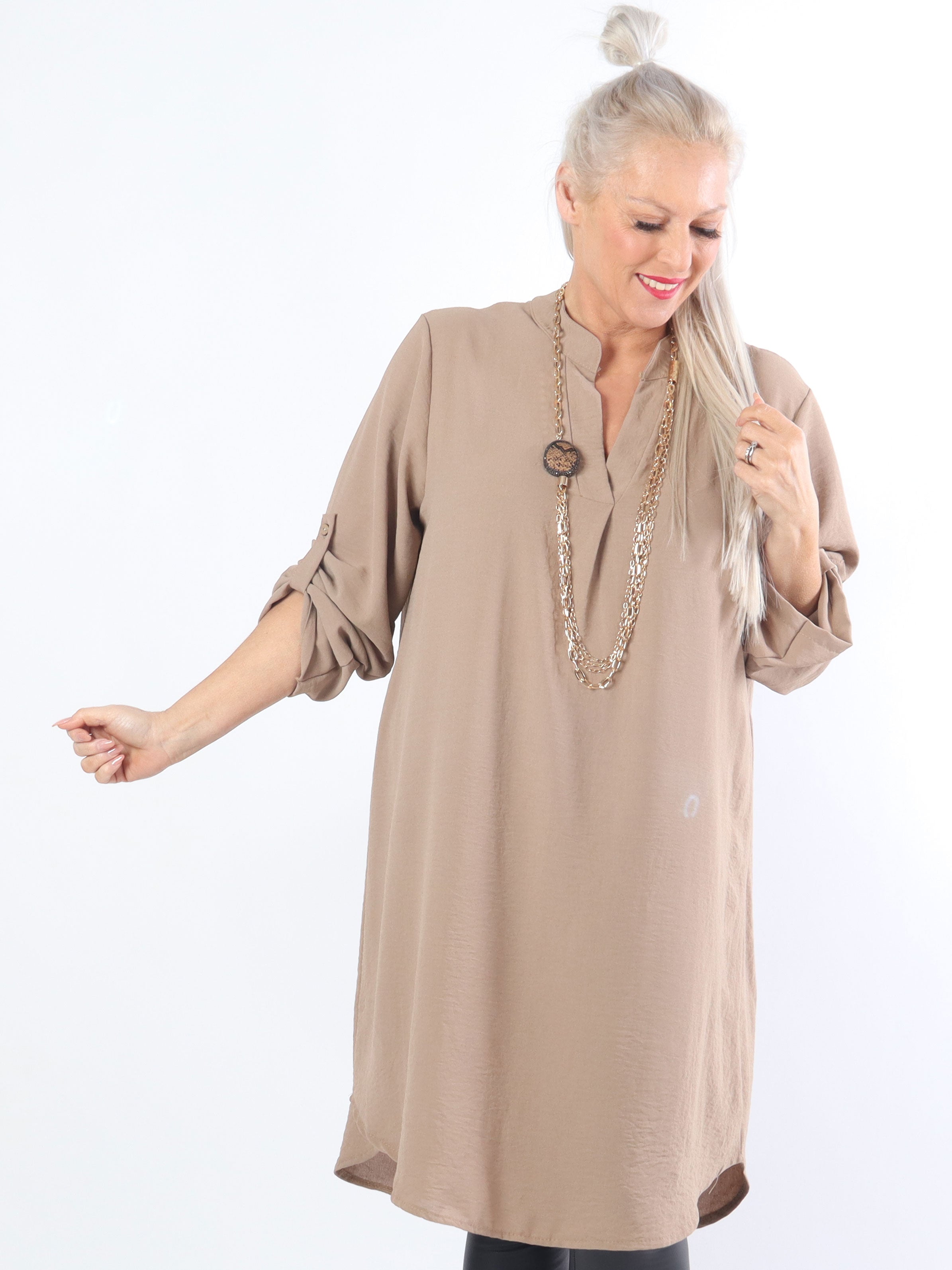 Vanessa Dress - Lätt och luftig klänning i stora storlekar - Yellow